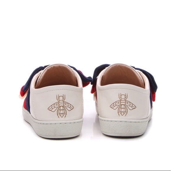 Velvet Bow Ace Sneakers - Picture 2 of 7